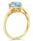 ფოტო #3 პროდუქტის Sky Blue Topaz (3-5/8 ct. t.w.) Ring in 14K Yellow Gold