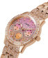 ფოტო #3 პროდუქტის Women's Glitz Rose Gold-Tone Stainless Steel Bracelet Watch 40mm