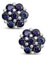 ფოტო #3 პროდუქტის Sapphire (1-1/4 ct. t.w.) Stud Earrings in Sterling Silver
