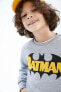 Erkek Çocuk Batman Bisiklet Yaka Sweatshirt