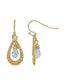 Glass Clear Teardrop Earring