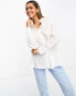 Фото #4 товара Mango oversized shirt in white