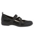 Фото #1 товара Trotters Josie T1761-008 Womens Black Narrow Leather Mary Jane Flats Shoes 6