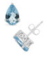 ფოტო #1 პროდუქტის Topaz (2-1/10 ct. t.w.) Stud Earrings in 14K White Gold