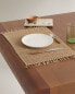 Fibre placemat with fringing Бежевый, 35 x 50 cm** **35 x 50 cm - фото #4