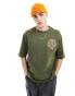 Фото #3 товара ONLY & SONS oversized t-shirt with arches back print in khaki