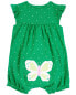 Фото #14 товара Baby Polka Dot Butterfly Snap-Up Romper NB