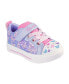 Фото #1 товара Toddler Girls’ Twinkle Toes: Twinkle Sparks - Ombre Flutter Stay-Put Light-Up Casual Sneakers from Finish Line