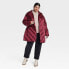 Фото #2 товара Women's Plus Size Puffer Jacket - Ava & Viv Berry Red 2X