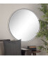 Фото #4 товара Large Round Contemporary Wall Mirror In Metallic Frame