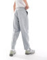 Фото #3 товара ASOS DESIGN pull on smart wide leg trousers in light grey melange