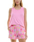 ფოტო #5 პროდუქტის Women's Printed Sleep Shorts