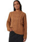 ფოტო #1 პროდუქტის Women's Heritage Cable Oversized Pullover Sweater