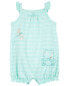 Фото #11 товара Baby Striped Frog Cotton Romper NB