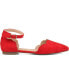 Women's Lana Scalloped Edge Ankle Strap Flats