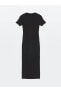 Фото #7 товара LCW Dik Yaka Düz Kısa Kollu Kadın Elbise