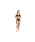 Фото #1 товара Women's Solid V neck Bikini bra swim top