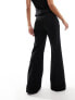 Фото #5 товара Mango pintuck tailored flare trouser in black