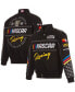 ფოტო #1 პროდუქტის Men's Black NASCAR Twill Driver Uniform Full-Snap Jacket