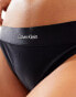 Calvin Klein Brazilian Bikini Bottoms - CK Refined in Ck Black