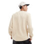 Фото #4 товара Santa Cruz long sleeve waffle logo t-shirt in beige