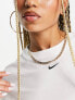 Фото #2 товара Nike Essential mini swoosh t-shirt dress in white