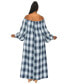 Фото #3 товара Plus Size Zoe Flannel Maxi Dress