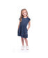 ფოტო #3 პროდუქტის Toddler, Child Liana Navy Viscose Jersey Dress