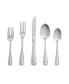 Фото #1 товара Riverridge Beaded 46 Piece Monogrammed Flatware Set - X, Service for 8