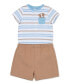 ფოტო #3 პროდუქტის Baby Boys Bodysuit Shorts Set