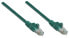 Фото #6 товара Intellinet Network Patch Cable - Cat6 - 1m - Green - CCA - U/UTP - PVC - RJ45 - Gold Plated Contacts - Snagless - Booted - Lifetime Warranty - Polybag - 1 m - Cat6 - U/UTP (UTP) - RJ-45 - RJ-45