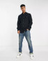 Фото #1 товара French Connection long sleeve 2 pocket flannel shirt in black