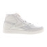 Фото #1 товара Reebok Club C Form Hi Mens Beige Leather Lace Up Lifestyle Sneakers Shoes