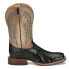 Фото #1 товара Tony Lama Castillo Ostrich Square Toe Cowboy Mens Black Casual Boots EP6094