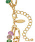 ფოტო #3 პროდუქტის Gold-Tone Multicolor Bead Two-Row Pendant Necklace, 20" + 3" extender, Created for Macy's