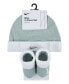 Baby Boys or Baby Girls Swoosh Hat and Booties, 2 Piece Set