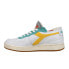 Фото #3 товара Diadora Mi Basket Row Cut Tennis Lace Up Mens White Sneakers Casual Shoes 17854