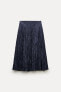 Zw collection crinkle effect midi skirt