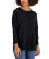 Фото #1 товара Women's Serenity Knit 3/4 Sleeve Tunic Top, Regular & Petite