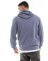 HUGO RED Dapo logo hoodie in navy offen blau, XS - фото #4