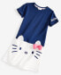 Little Girls Short Sleeve Shift Dress