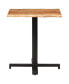 Bistro Table with Live Edges 27.6"x27.6"x29.5" Solid Acacia Wood