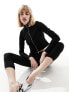 Фото #1 товара Mango tech zip front co-ord jacket in black