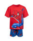 Boys Spider-Man T-Shirt and French Terry Shorts Outfit Set to (2T - 10-12)