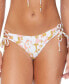 ფოტო #1 პროდუქტის Juniors' Sweet Side Floral-Print Bikini Bottoms