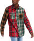 ფოტო #5 პროდუქტის Men's Split Flannel Long Sleeves Shirt