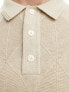 Фото #5 товара Abercrombie & Fitch knitted polo in oatmeal marl