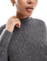 Фото #5 товара Selected Femme crew neck merino wool blend jumper in texture grey