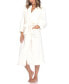 ფოტო #3 პროდუქტის Women's Long Cozy Loungewear Belted Robe