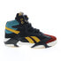 Фото #1 товара Reebok Shaq Attaq Mens Black Leather Lace Up Athletic Basketball Shoes 10.5